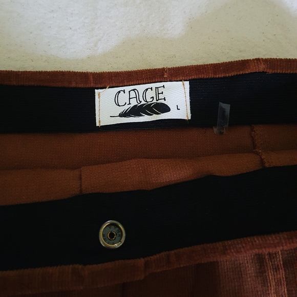 Cage | Button Front Corduroy Mini Skirt - Picture 3 of 5